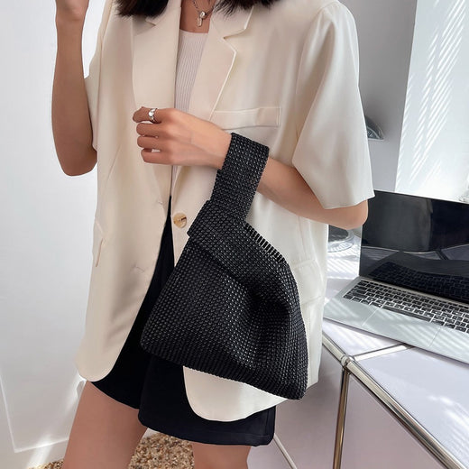 Sequins Bags Women Tote Bags Crystal Bling Fashion Lady Bucket Handbags Girls Glitter Purse Brand Luxury Designer Evening Clutch