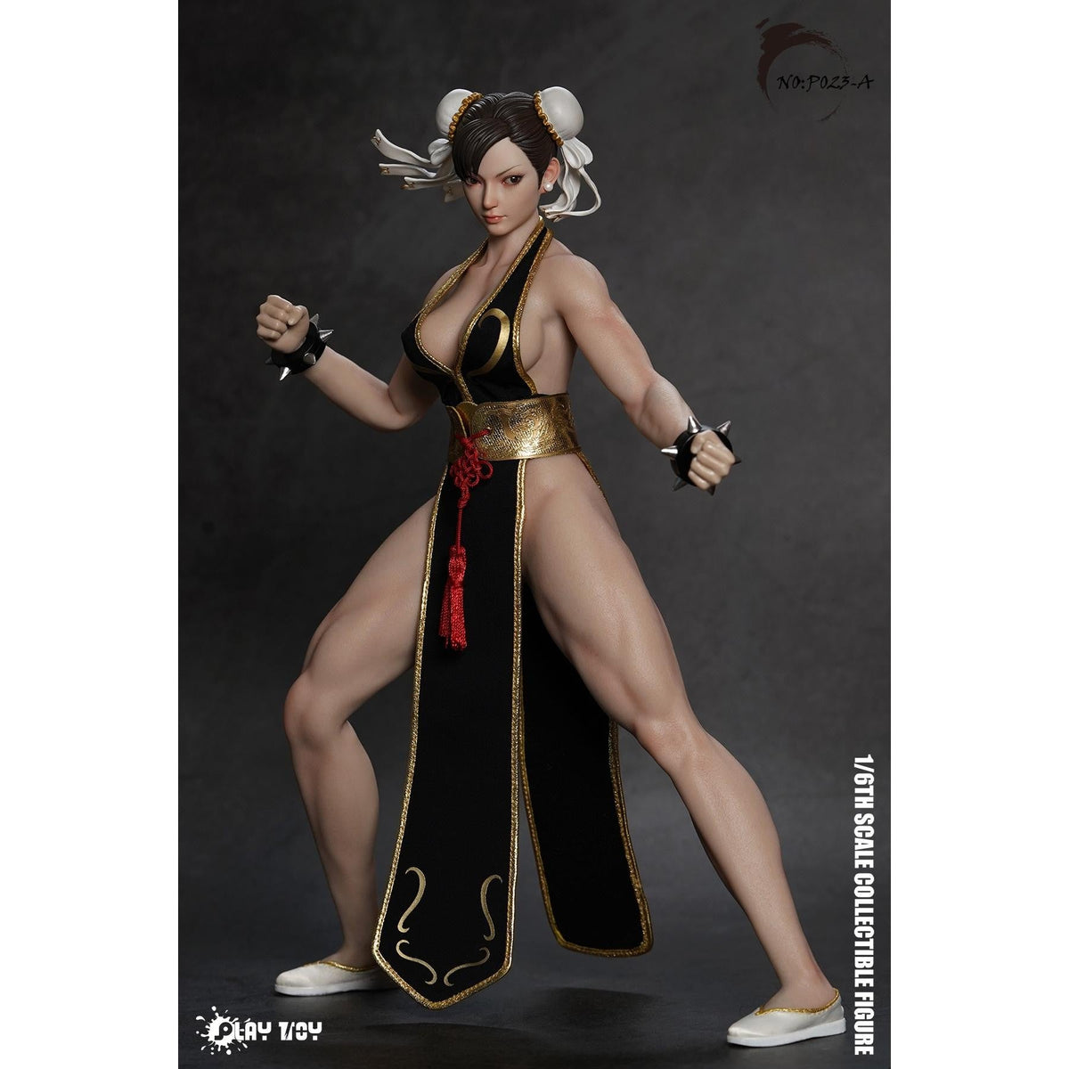 1/6 Scale Chun Li Action Figure P023 - Fighting Goddess with Movable Eyes 12'' Female Soldier Body Model Toy in Stock