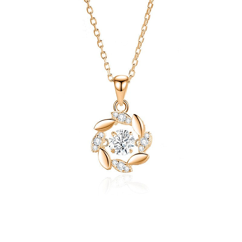 Moissanite Woman Pendant Sier Necklace For Women Chains Party Bridal Fine Jewelry 925sterling Silver Necklace