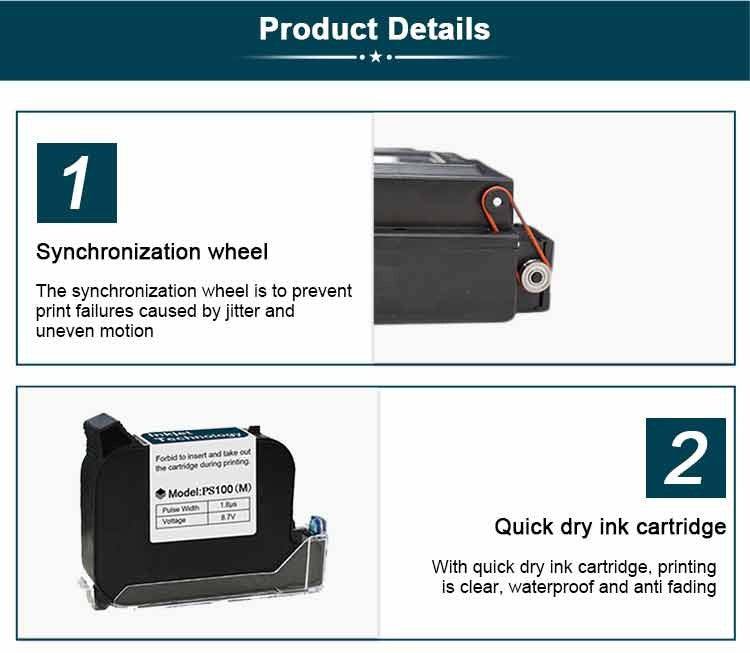 Phezer 30 Languages 12.7/25.4mm PC11Plus Mini Printer Portable Printer QR Bar Code Date Logo Expiry Date Handheld Inkjet Printer