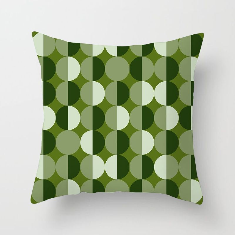 Sweet Mint Green Print Cushion Covers Fresh Art Pattern Geometric Pillowcase Fashion 45*45cm Decorative Throw Pillows Case