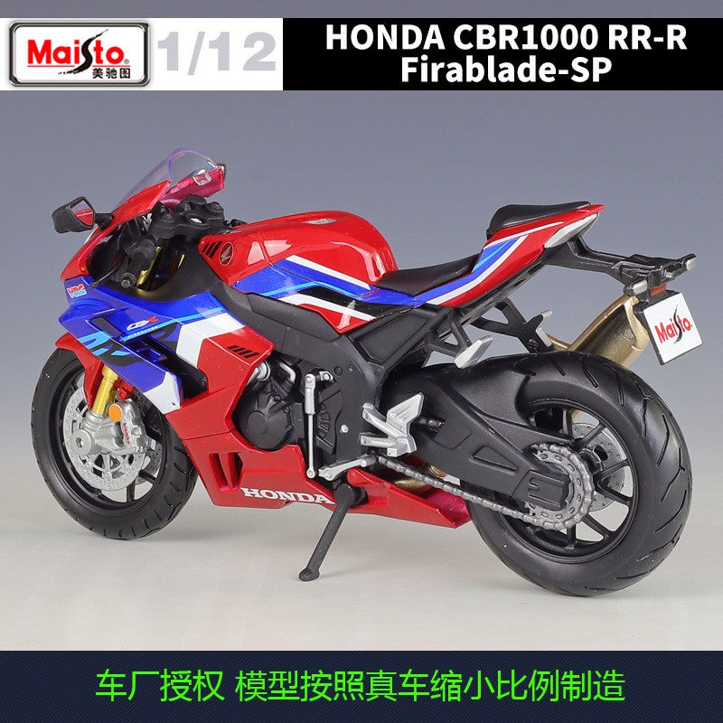 Maisto 1:12 Honda Cbr1000rr-r Cbr1000rr 1000 rr Fireblade Sp Race Car Simulation Alloy Motorcycle Model With Base Toys And Gifts