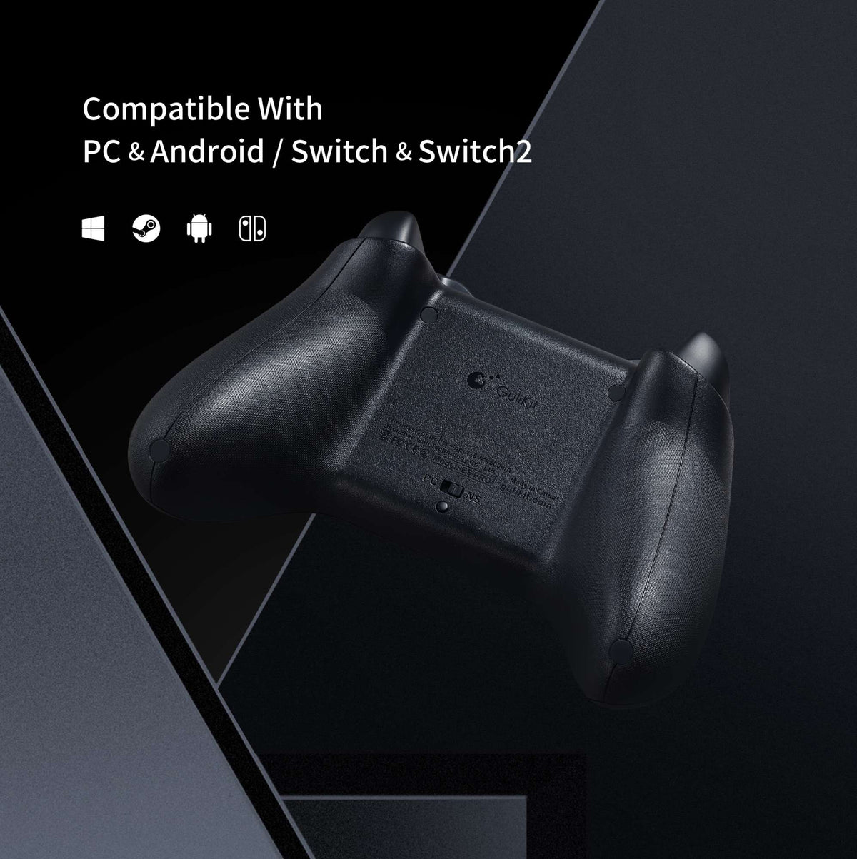 Gulikit ES/ES PRO Wireless Controller For Nintendo switch 2 ,Bluetooth,for Windows, Android ,iOs Game Accessories?BLACK/white