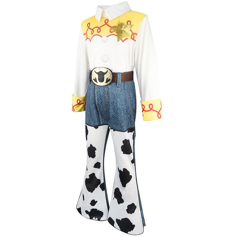 Cosplay Story Woody Costume Sets Cowboy Christmas Dress Unisex Sheriff's Halloween Carnival Dress Up Party Toy Stage Performance