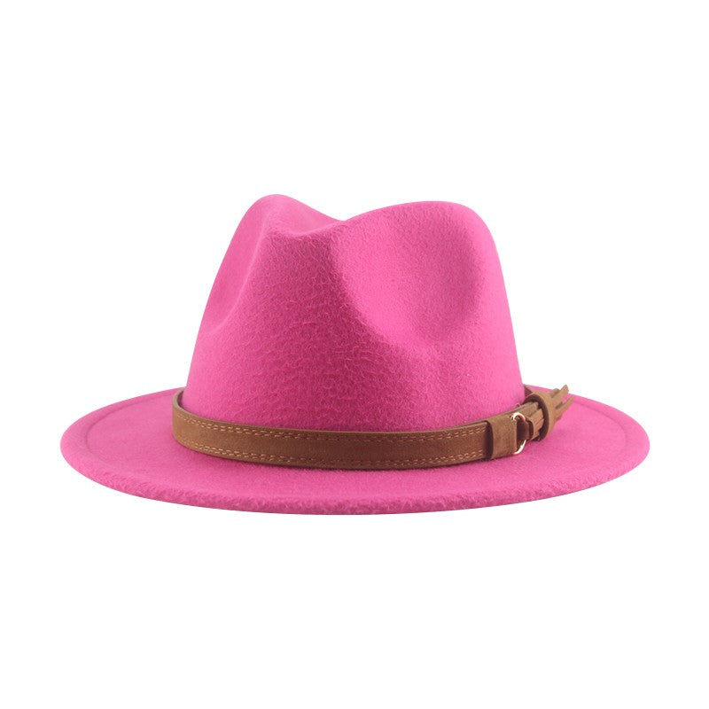 Hats for Women Fedoras Girls Hat Boys Hat Felted Kids Baby Caps Small 52cm 54cm Belt Wedding Cute Kid Fedoras Sombreros De Mujer