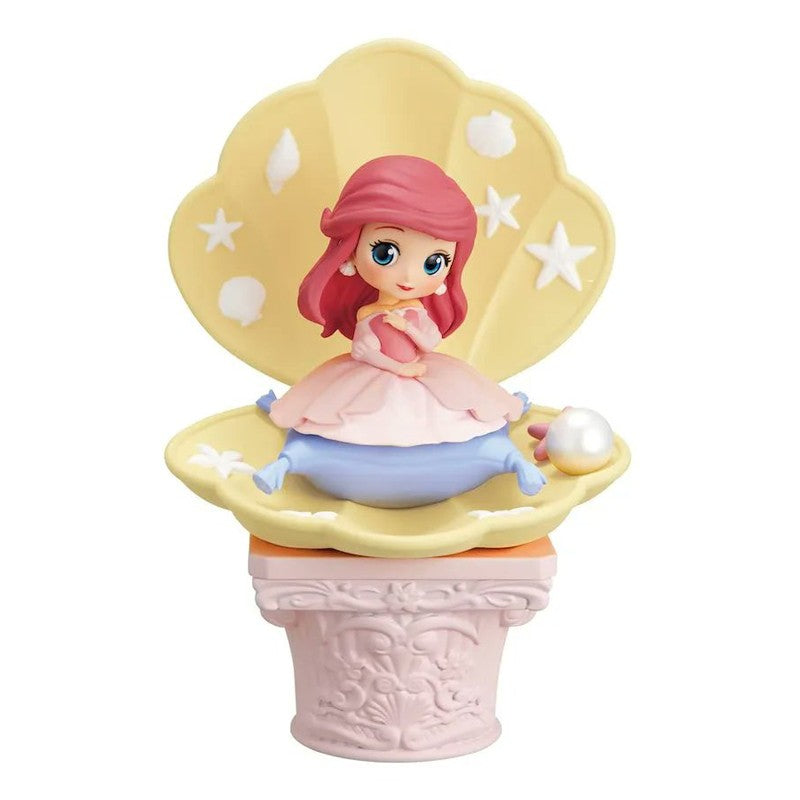 Bandai Disney The Little Mermaid Anime Qposket Characters Ariel Glitter Line Action Figure Collectible Model Toys Birthday Gift