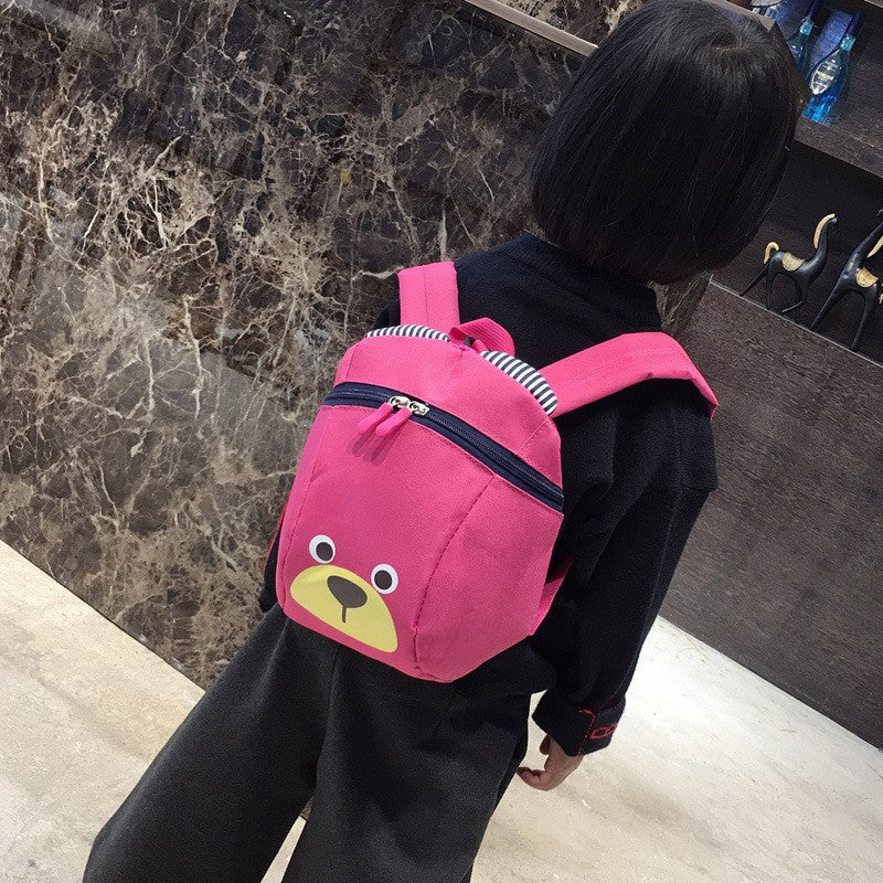 Bear 1-3 Years Old Anti-lost Schoolbag Piggy Cartoon Boys and Girls Kindergarten Primary and Secondary School Backpack