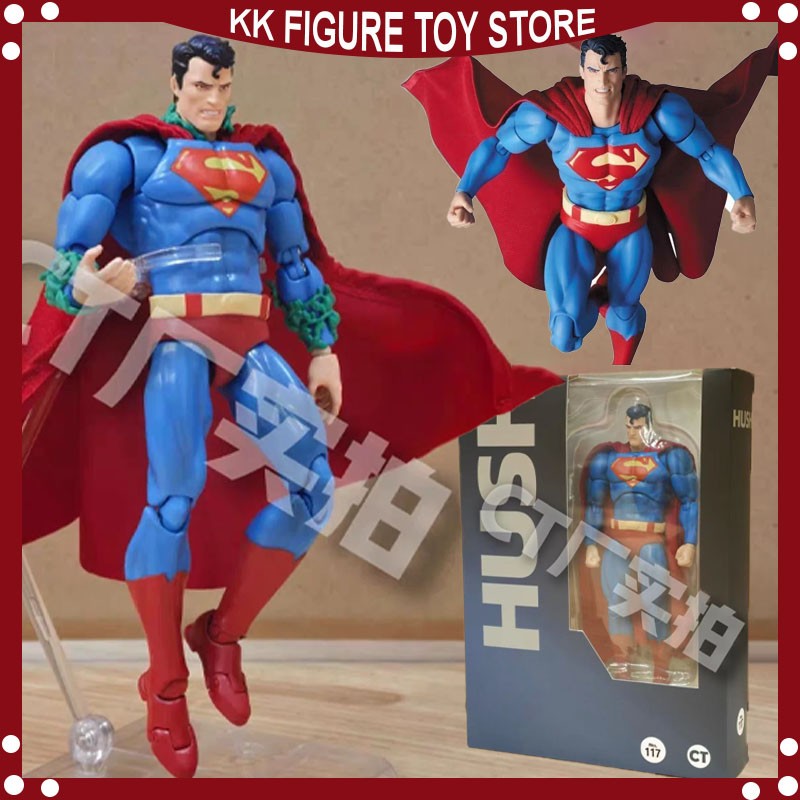 In Stock Ct Toys Superman Mafex 117 Comic Hush Justice League Articulated Dc Superman Hush Anime Action Figure Model Toys