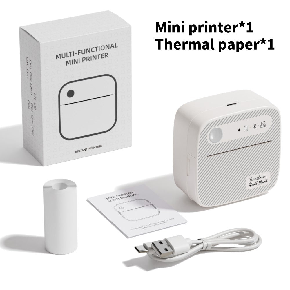 DOLEWA B3 Portable Mini Printers Wireless Bluetooth Inkless Sticker Maker Printer Tag Price Machine for Office School Kitchen