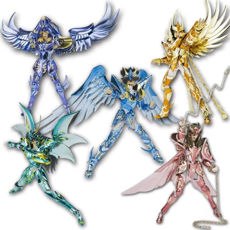 19CM Anime Saint Seiya Shiryuu Hyoga Shun Ikki phoenix Figure Action Figures Knights Of Zodiac Figures Great Toys Saint Seiya