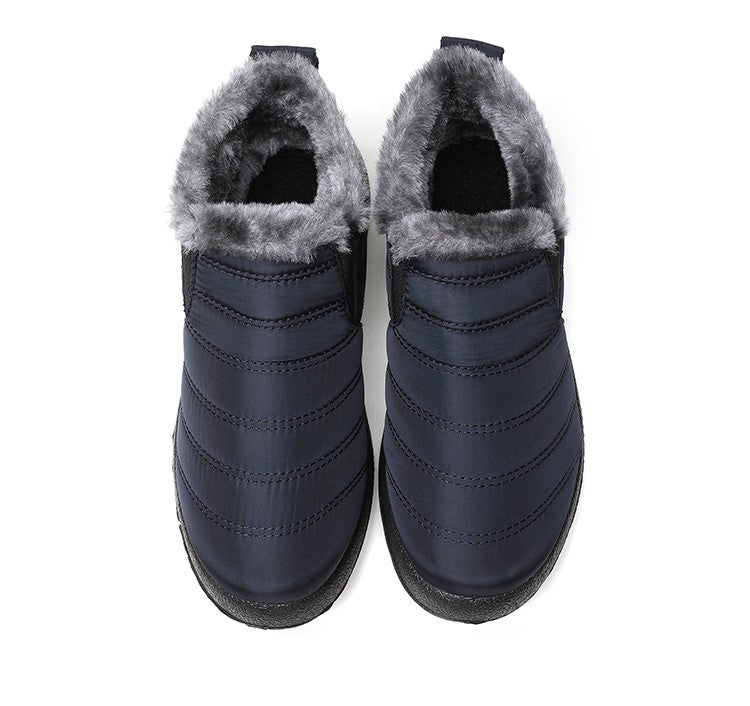 Women Boots Waterproof Winter Boots Fur Shoes Women Slip On Ankle Boots Snow Botas Mujer 2025 Winter Shoes Couple Short Boot