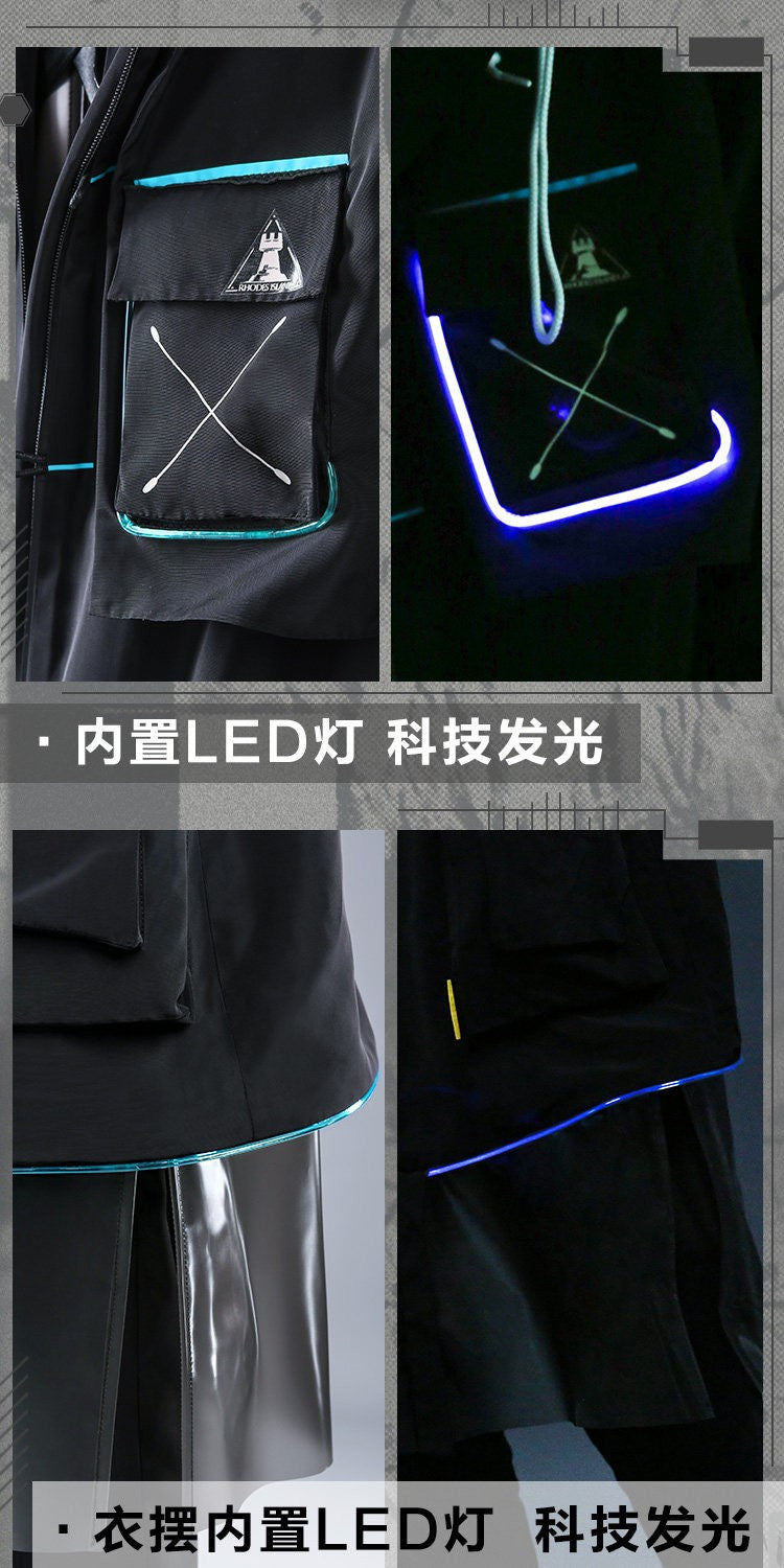 Arknights Doctor Rhodes Island Combat Uniform Cosplay Costume — Fashion Men Party Role Play Clothing