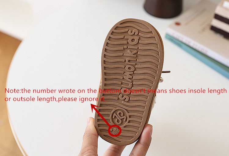 2025 New Winter Children Snow Boots Warm Plush Rubber Sole Toddler Kids Sneakers Infant Shoes Fashion Boys Girls Boots EU 21-30