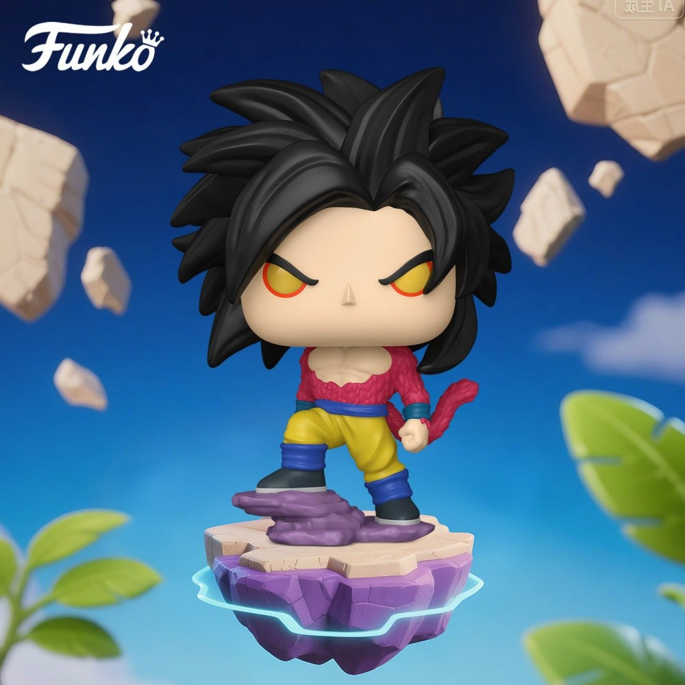 Super Saiyan 4 Series Goku Anime Figure Goku Vegeta Gogeta Android 17 Model Doll Funko Pop Limited Edition Original Toy Gifts