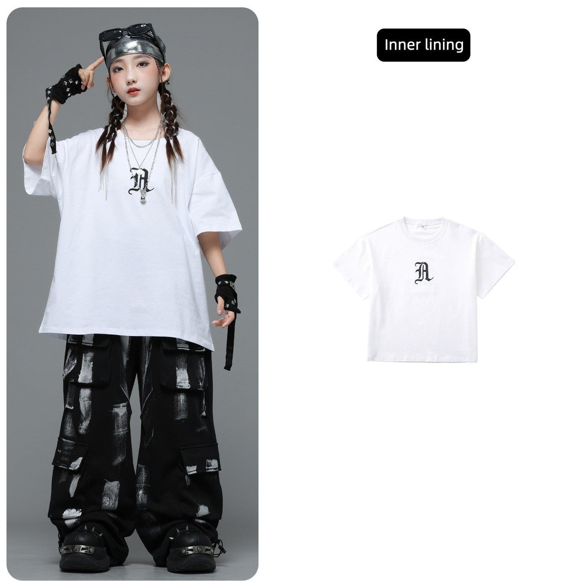Kids Hip Hop Clothing Shiny Black Coat Top Black Street Jogger Pants for Girls Boys Jazz Dance Costume Clothes