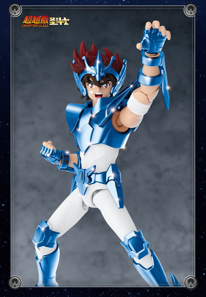 Blokees Saint Seiya Cygnus Hyoga Pegasus Seiya Knights of Zodiac Aquarius Camus Aries Mu Action Figures Anime Model Statue Toys