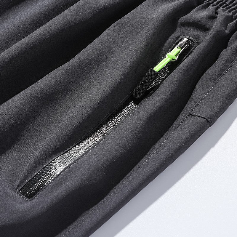 Breathable Men's Casual Pants Quick Dry Straight Elastic Waist Jogger Sweatpants Korean Classic Sport Trousers Plus Size 4XL 5XL