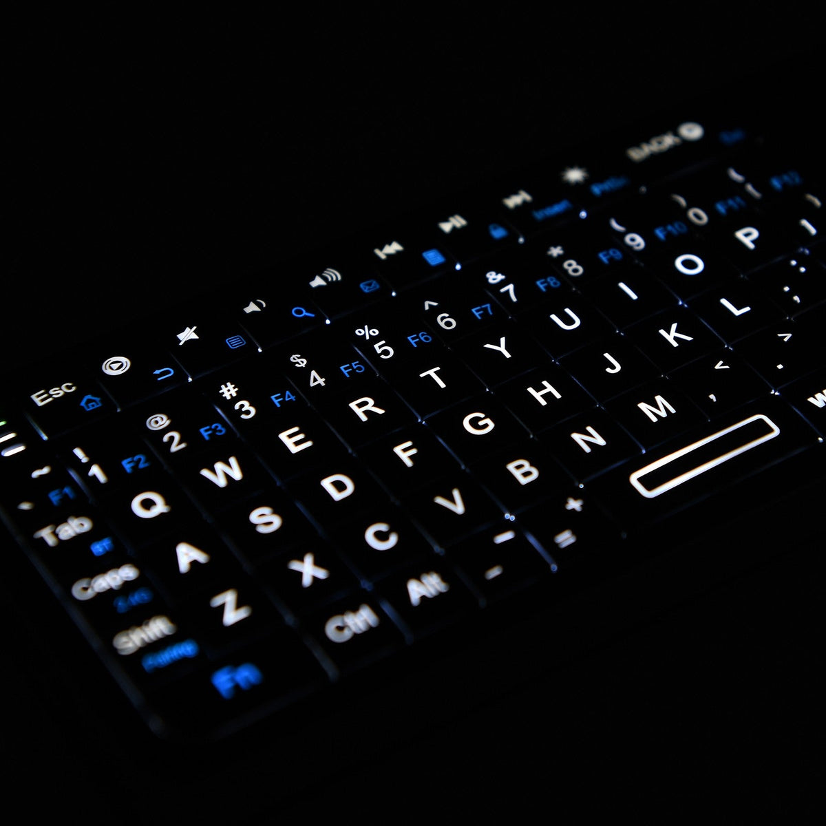 Rii K06 Mini Bluetooth Keyboard,Backlit 2.4GHz Wireless Keyboard with IR Learning Touchpad Android TV Box? Mac, Laptop, Windows