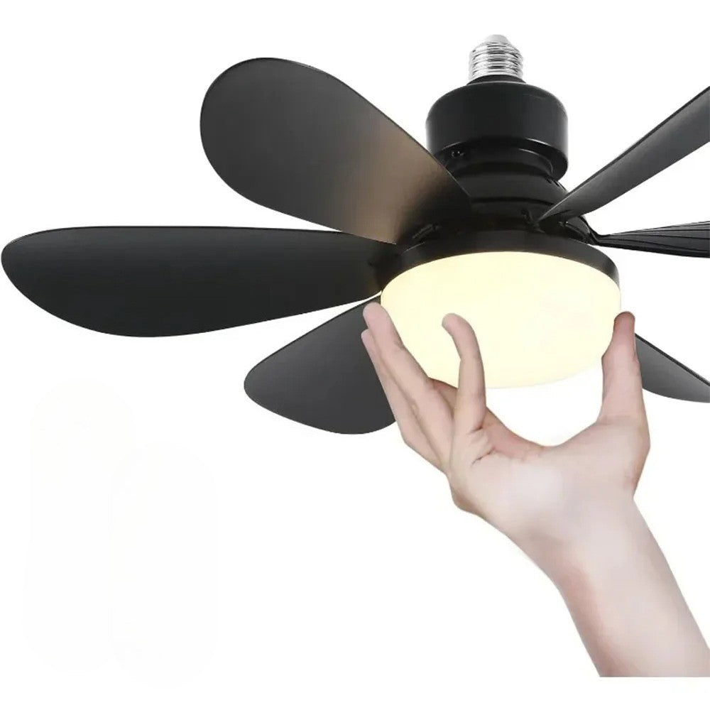 40W Ceiling Fan Lighting Dimmable Light Color Temperature Modern Ceiling Mount Remote Control Smart E27 Led Ceiling Fan Light