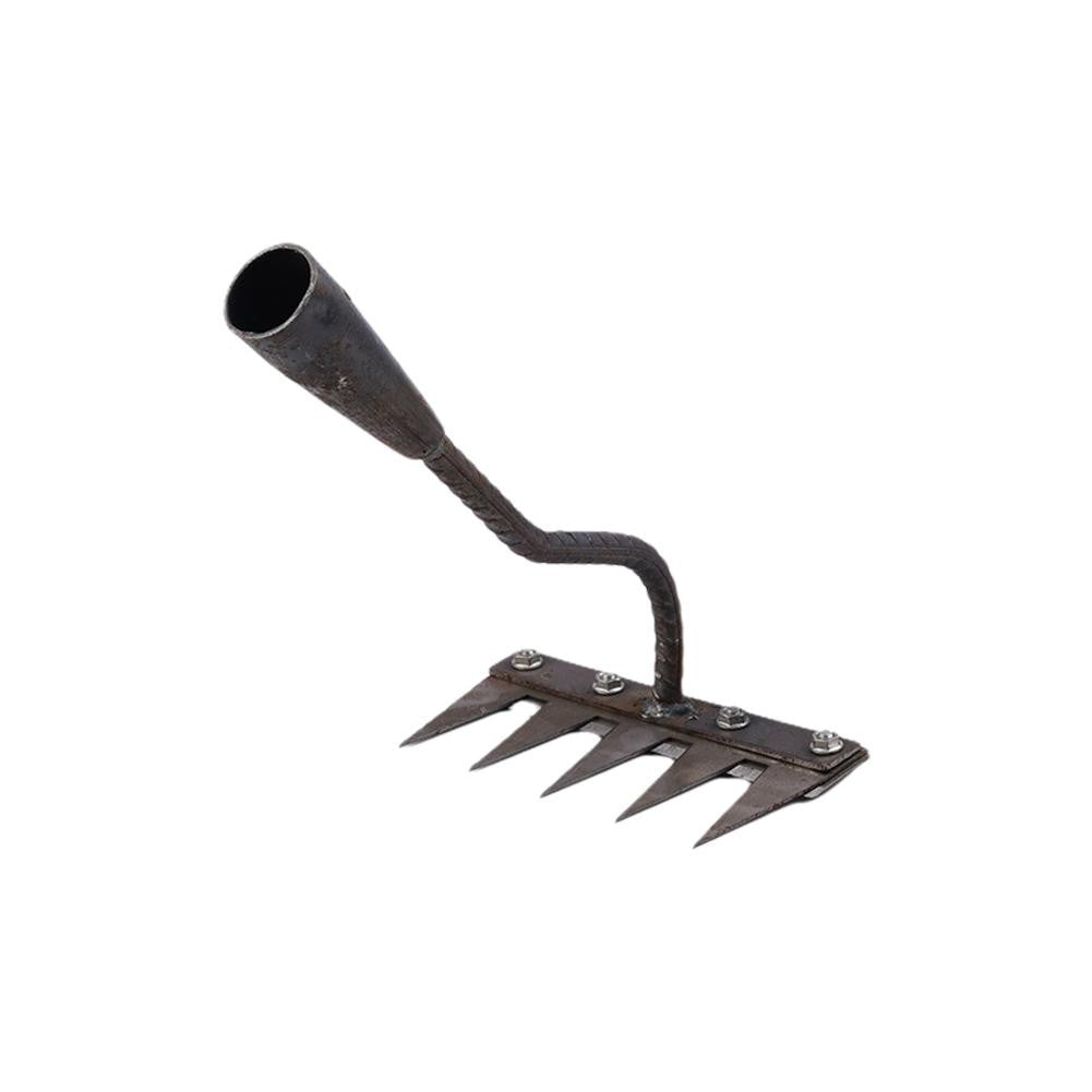 1PCS Teeth Carbon Steel Garden Hand Rake for Farm Garden Weeding Tools Scarifier Agricultural Nail Harrow Metal Harrow