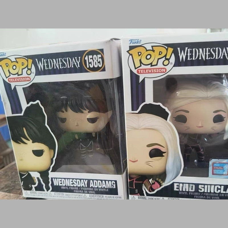 Funko Pop Wednesday Figurines Toys Wednesday Addams Enid Sinclair Anime Action Collect Vinyl Statue Dolls Limited Edition Toys
