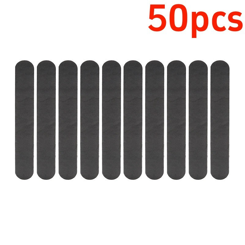10/100pcs Hat Sweat Absorber Stickers Women Men Cotton Anti-dirt Sports Belt Cap Rim Invisible White Tape Hat Reducer Liner Pad