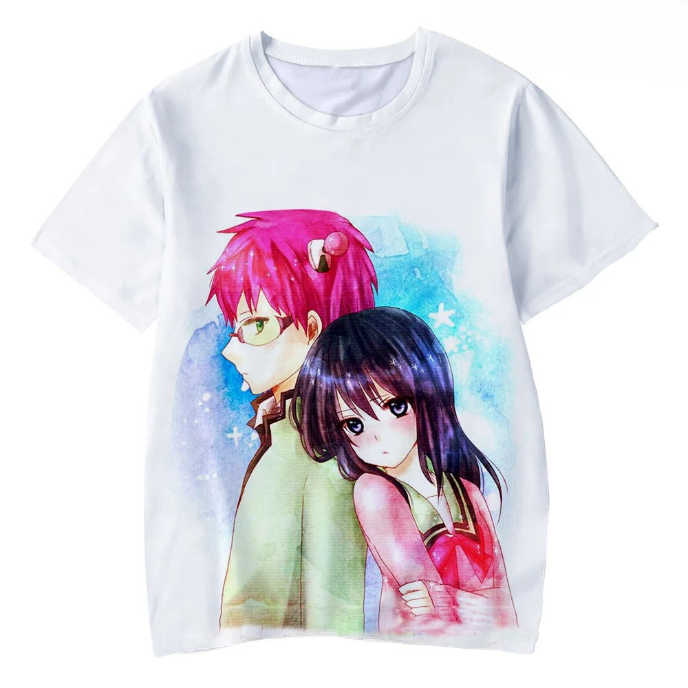 Saiki Kusuo No Sai Nan Men Printed T-shirt Miyagi Endgame Dorohedoro Backpack Young T Shirt Sakura Wars Cosplay Japan Anime Tees