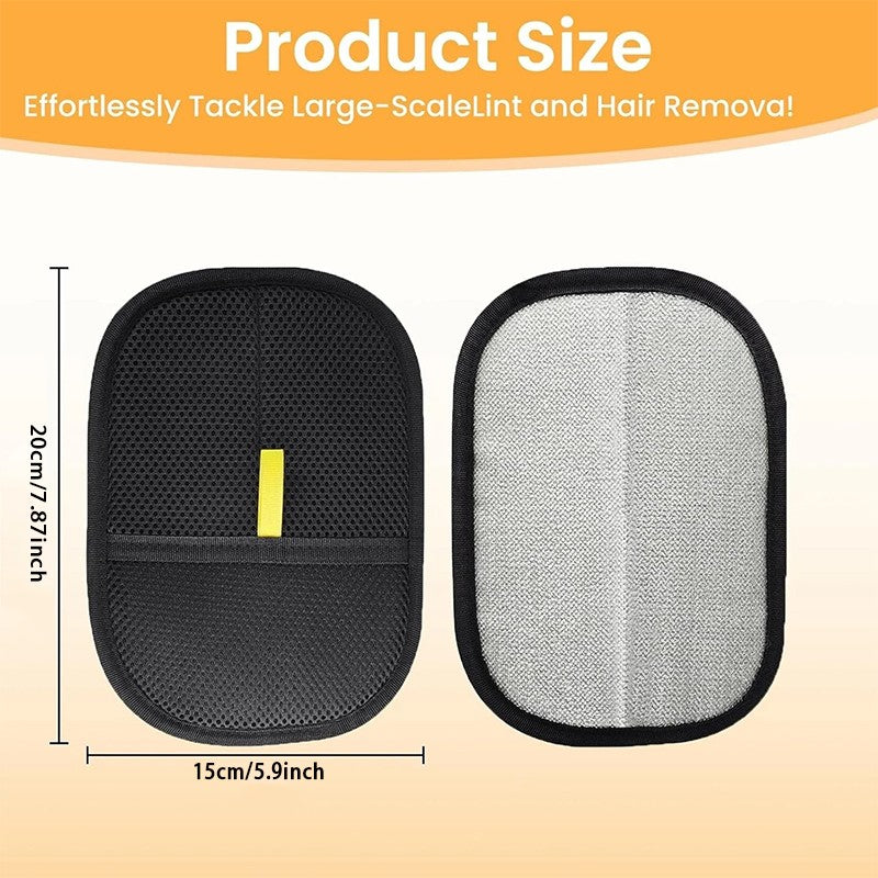Pet Hair Remover Glove Double-Sided Electrostatic Hair Removal Gloves Reusable Washable Dedusting Brush Dog Cat Hair Remover