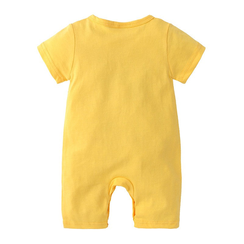 0-2 Years Old Children's Cartoon One-piece Baby Role Play Short-sleeved Romper Kids Cotton Clothes Baby Girl and Boy Clothes