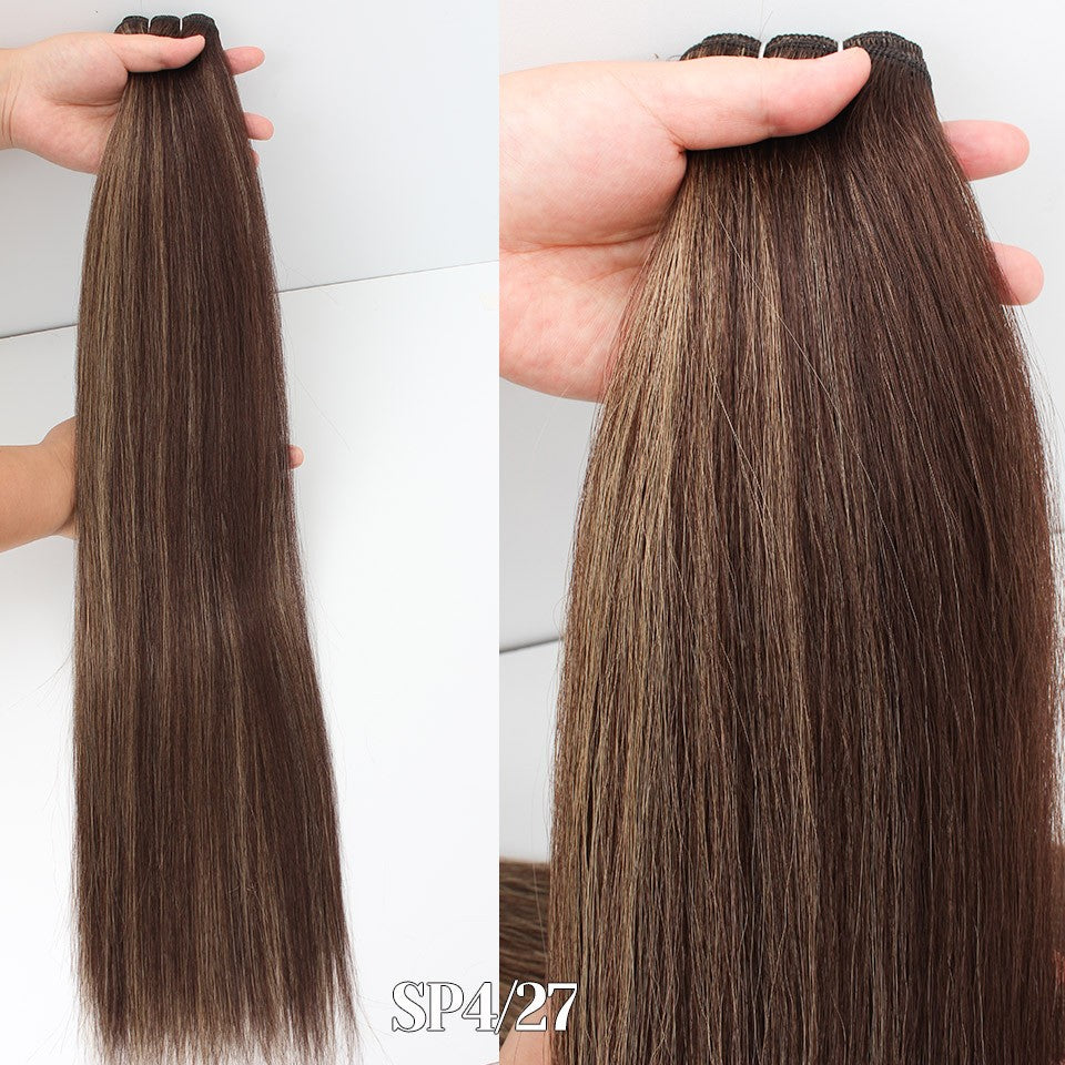 Russia Straight Hair Weave Bundles 65cm 200G Fiber Synthetic Hair Extensions Bio Protein Heat Resistant Ponytail Cosplay Hair