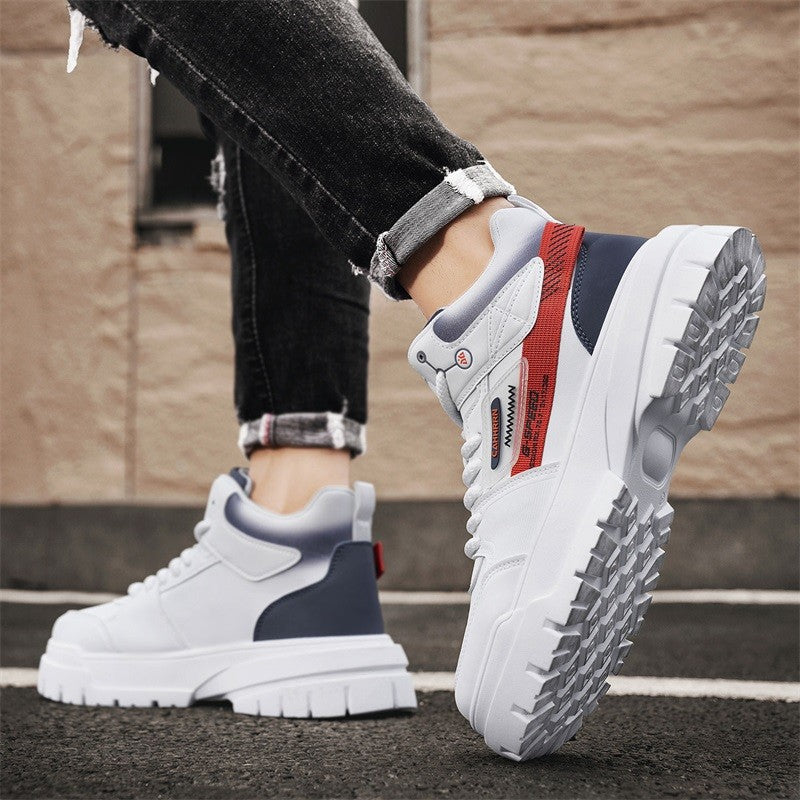 Men's autumn casual high-top sneakers, men's walking sneakers, outdoor sneakers, men's sports shoes, soft-soled walking shoes