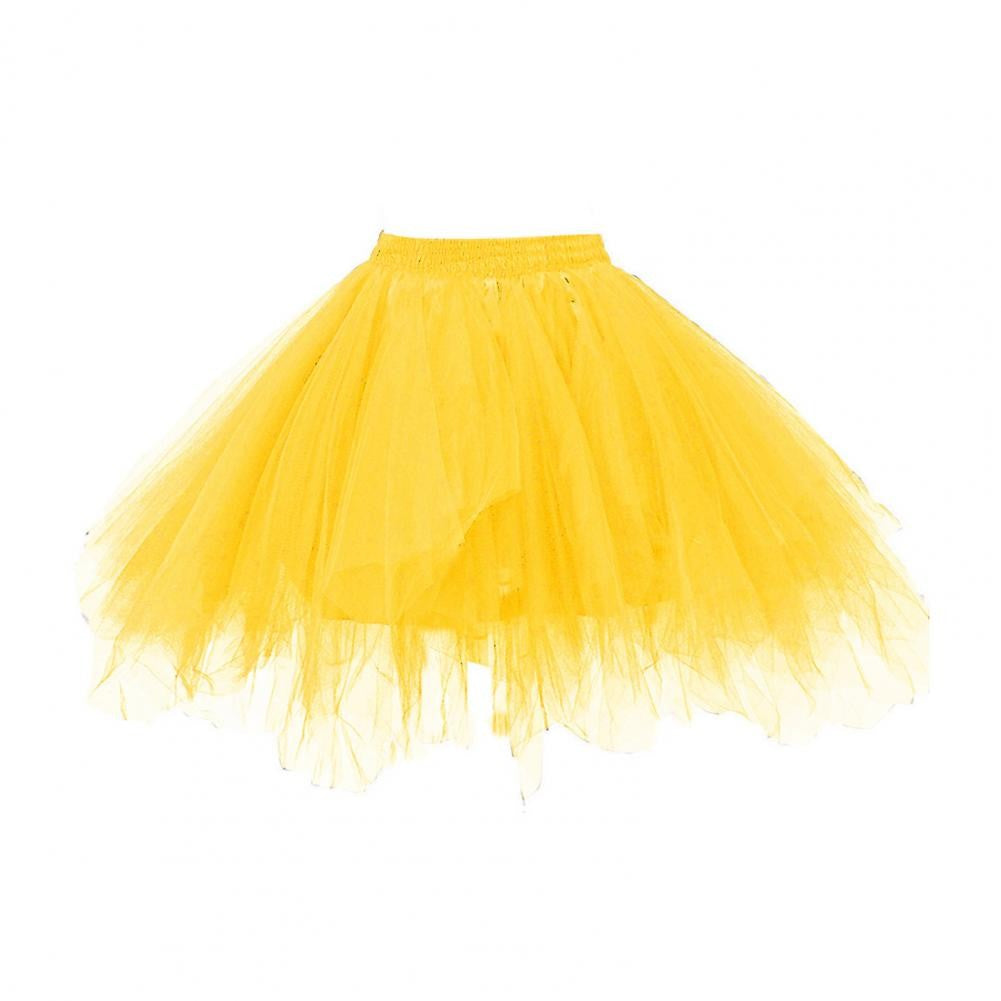 Women's Tulle Skirt 1950s Vintage Skirts Adult Ballet Crinoline Tulle Skirt Fluffy Princess Petticoat Underskirt Dancing Dress