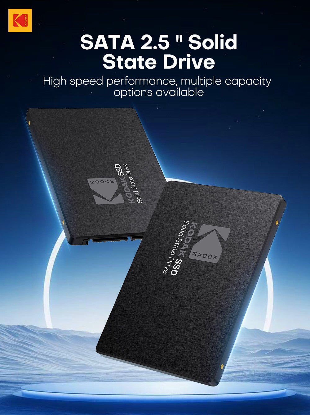 Kodak Ultra SSD 1T Sata 2.5 Inch Solid Disk High Speed 550Mb/s 512/128/256G HD SATA Disk Internal Hard Drive for Laptop Computer