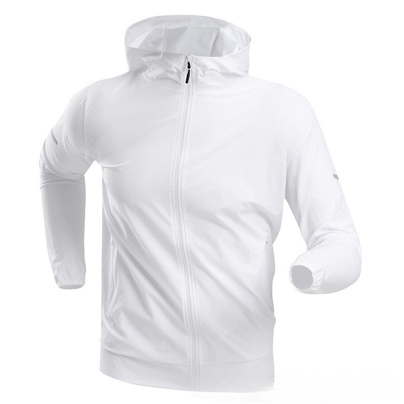 Autumn/Winter Men's Outdoor Running Fitness Morning Jogging Sports Quick-Dry Windproof Cycling Training Jacket and Tracksuit