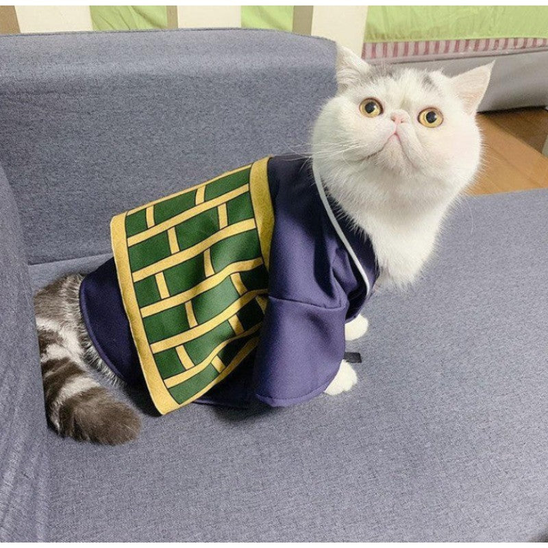 Geto Suguru Pet Cosplay Coat Cartoon Anime Cat Dog Party Costume Cute Pet Clothes Christmas Halloween Pet Costume Photo Props