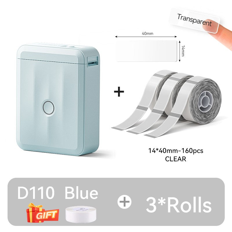 NIIMBOT D110 Upgraded Version Thermal Label Printer Mini Portable Smart Label Maker With Tape for Office Home Kitchen School