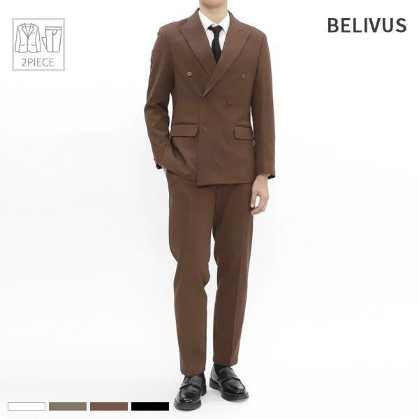 Men Two-Piece Formal Suit Suit Jacket Blazer Slacks Pants Setup Sets BIT156