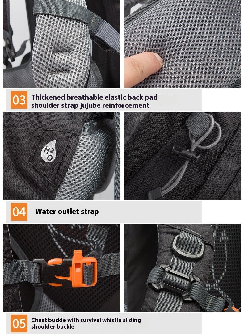 Hiking Backpacks Outdoor Waterproof Men and Women Mountaineering Travel Sports Backpack Large Capacity Camping Bag