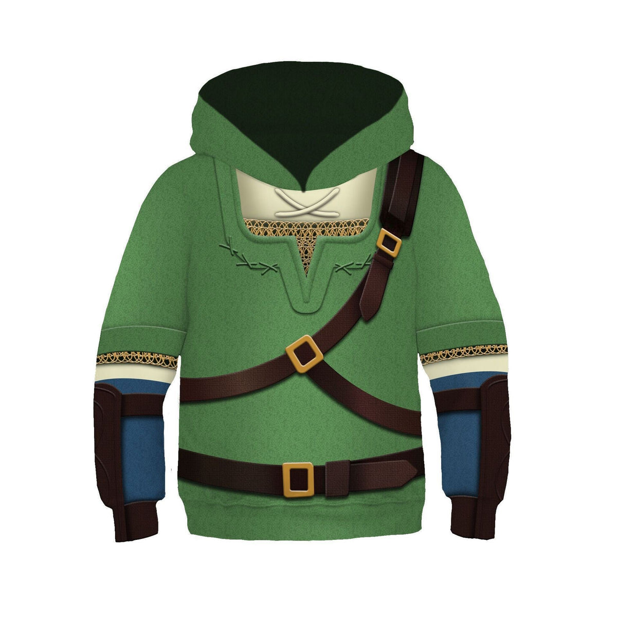 Kids Anime Cosplay Costume Game Character Link Hoody Zelda Cosplay Sweatshirt Tears of Kingdom 3D Print Hoodies