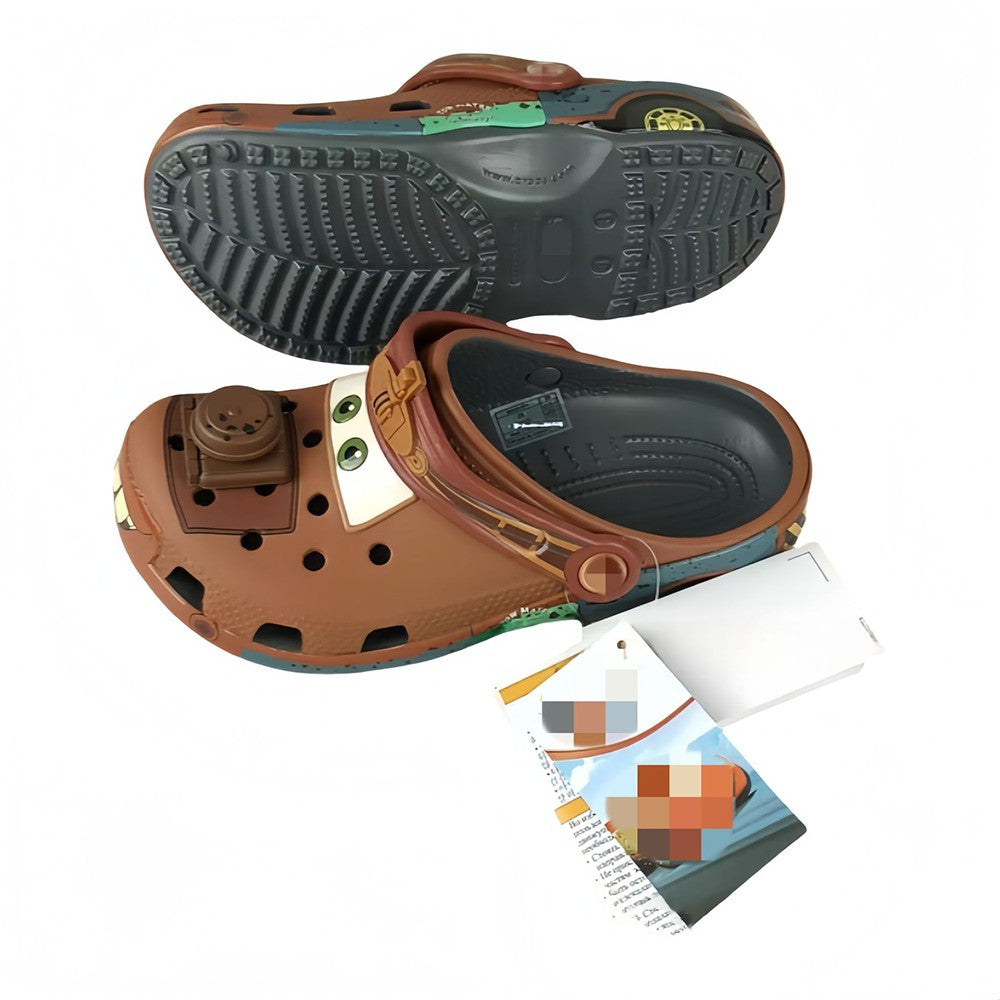 NEW Hot 2026 Animated Movie Cartoon Mcquenes Mater Pixar Waterproof Slippers Outdoor Sandals Casual Breathable Holiday Gift