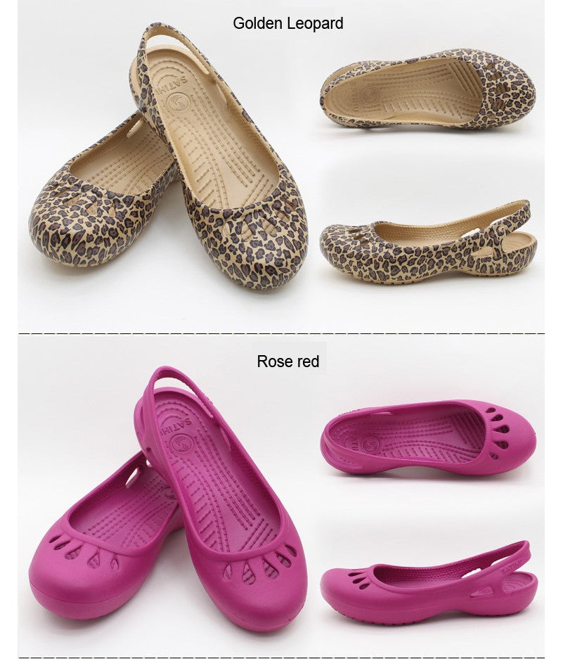 Certified Satihu Summer New Lightweight Anti Slip Hole Shoes Clog For Women's Flat Bottom Sandals Nurse Outdoor Beach Jelly