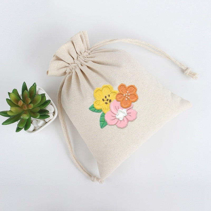 10/20pcs LOGO Custom Cotton Storage Drawstring Anti-Dust Bag for Home, Party, Eid, Easter, Christmas gifts package