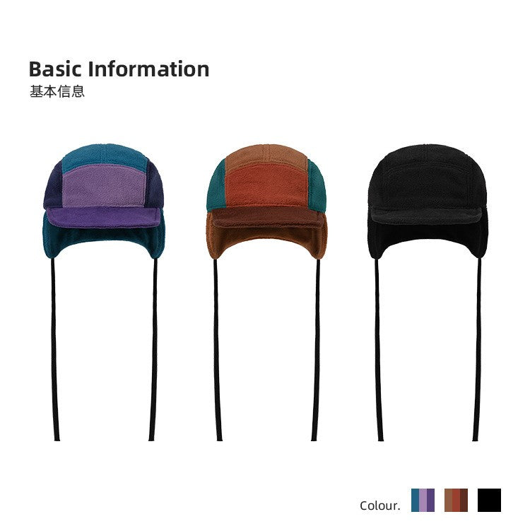 Windproof Thermal Fleece Winter Hat Five Panel Fisherman Style Cycling Outdoor Cold Weather Ear Protection for Winter Sports?