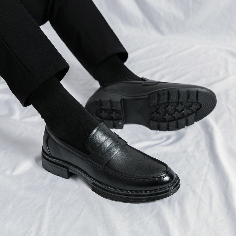 Men's Dress Shoes Retro Casual Business Leather Shoes Men Office Loafers Formal Social Brogues Wedding Leather Shoes For Men