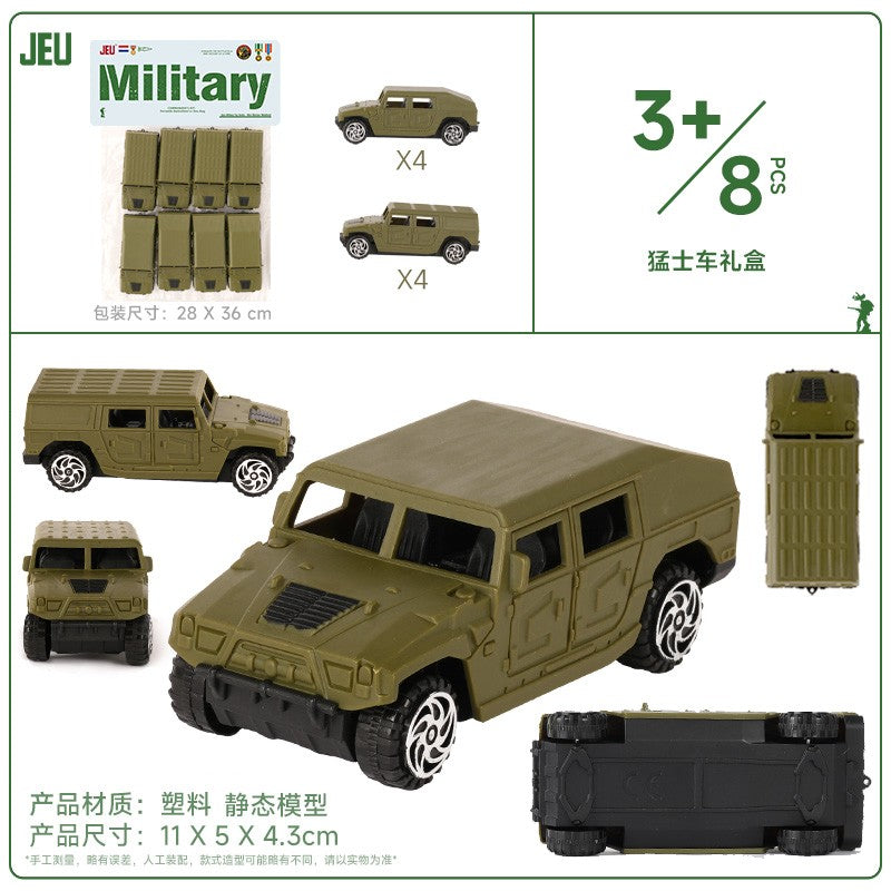 ViiKONDO Army Men Toy Military Vehicle Model Wargame Accessories Tank Radar Missile Launcher Artillery Fighter Barrack Bridge