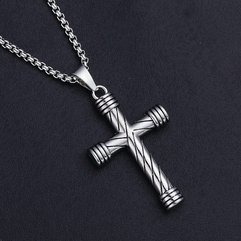 Mask Necklace Spearhead Cross Pendant Fashion Charm Sun Compass Skeleton Pentagram Sweater Chain Jewelry For Men Women Gifts