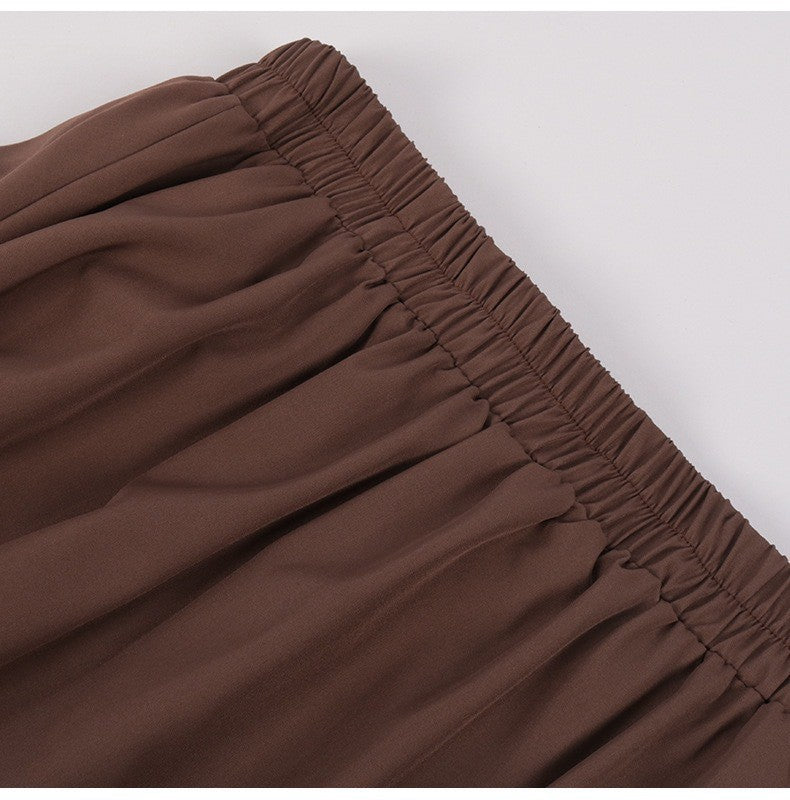 Brown Ruffled High Waisted Long Victorian Skirt Steampunk Skirts Womens Party Wear Gothic Vintage Clothes Medieval Costume Sexy
