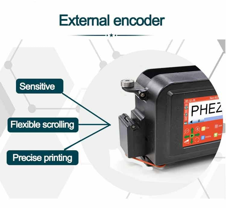 Phezer 30 Languages 12.7/25.4mm PC11Plus Mini Printer Portable Printer QR Bar Code Date Logo Expiry Date Handheld Inkjet Printer