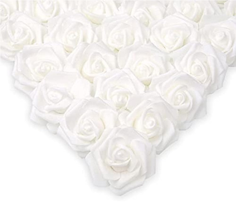 10/20/50Pcs Artificial Foam Rose Flowers PE Fake Flower for Home Room Dceor Wedding Party Halloween Thanksgiving Christmas Decor