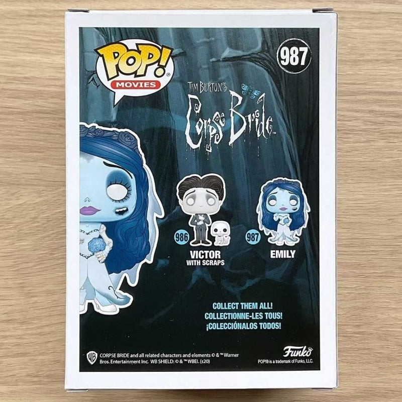 Corpse Bride Emily Genuine Funko Pop Action Doll Model 987 Vinyl Sculpture Dolls Limited Edition Collectibles Halloween Gift